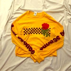 Yellow rue 21 cropped t-shirt